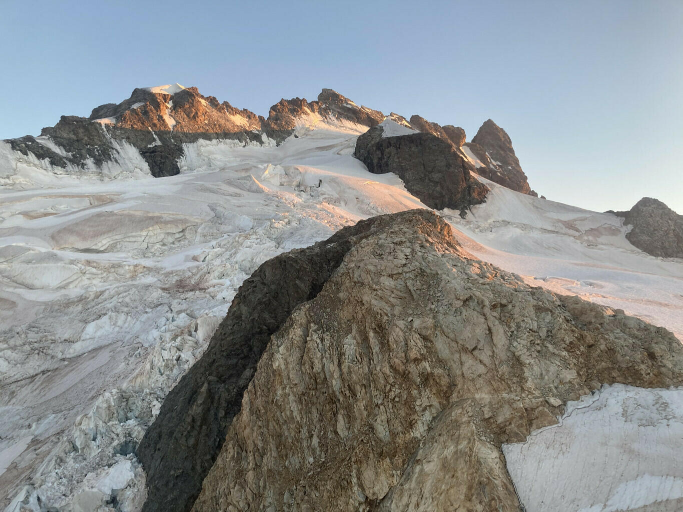 La Meije vue du refuge de l'Aigle