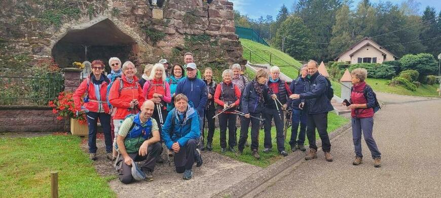 Départ de rando à Roppeviller Départ de rando à Roppeviller