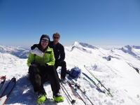 Au sommet de la Grande Aiguille Rousse Au sommet de la Grande Aiguille Rousse